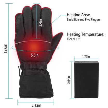 Unisex Battery Powered Heated Waterproof Gloves DailySale