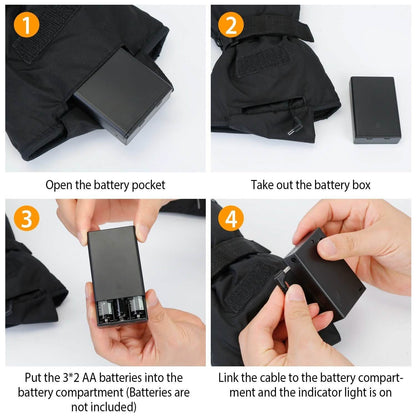 Unisex Battery Powered Heated Waterproof Gloves DailySale