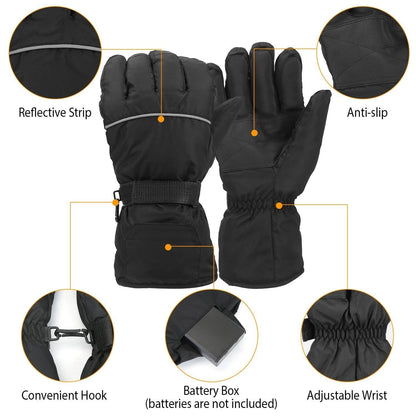Unisex Battery Powered Heated Waterproof Gloves DailySale