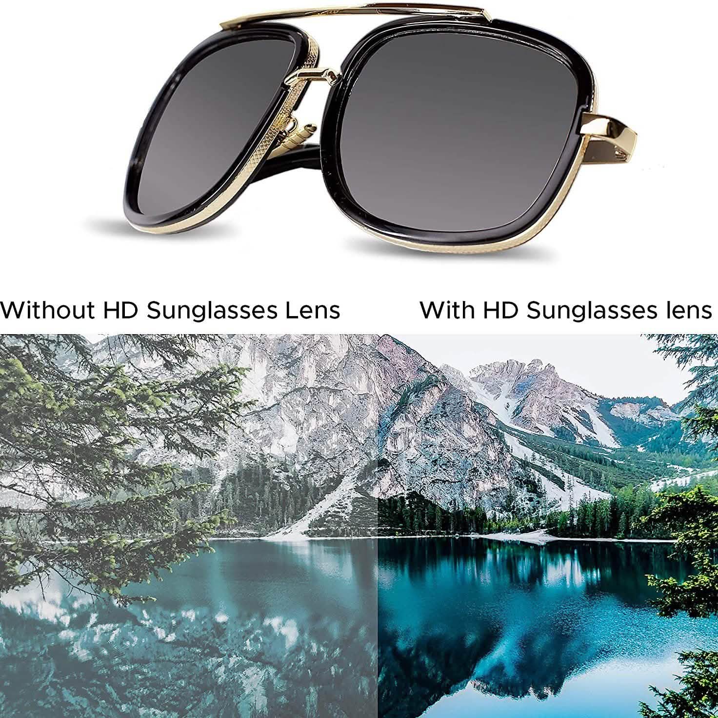 Unisex Big Frame HD Sunglasses DailySale