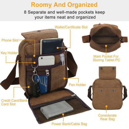 Unisex Crossbody Bags Canvas DailySale