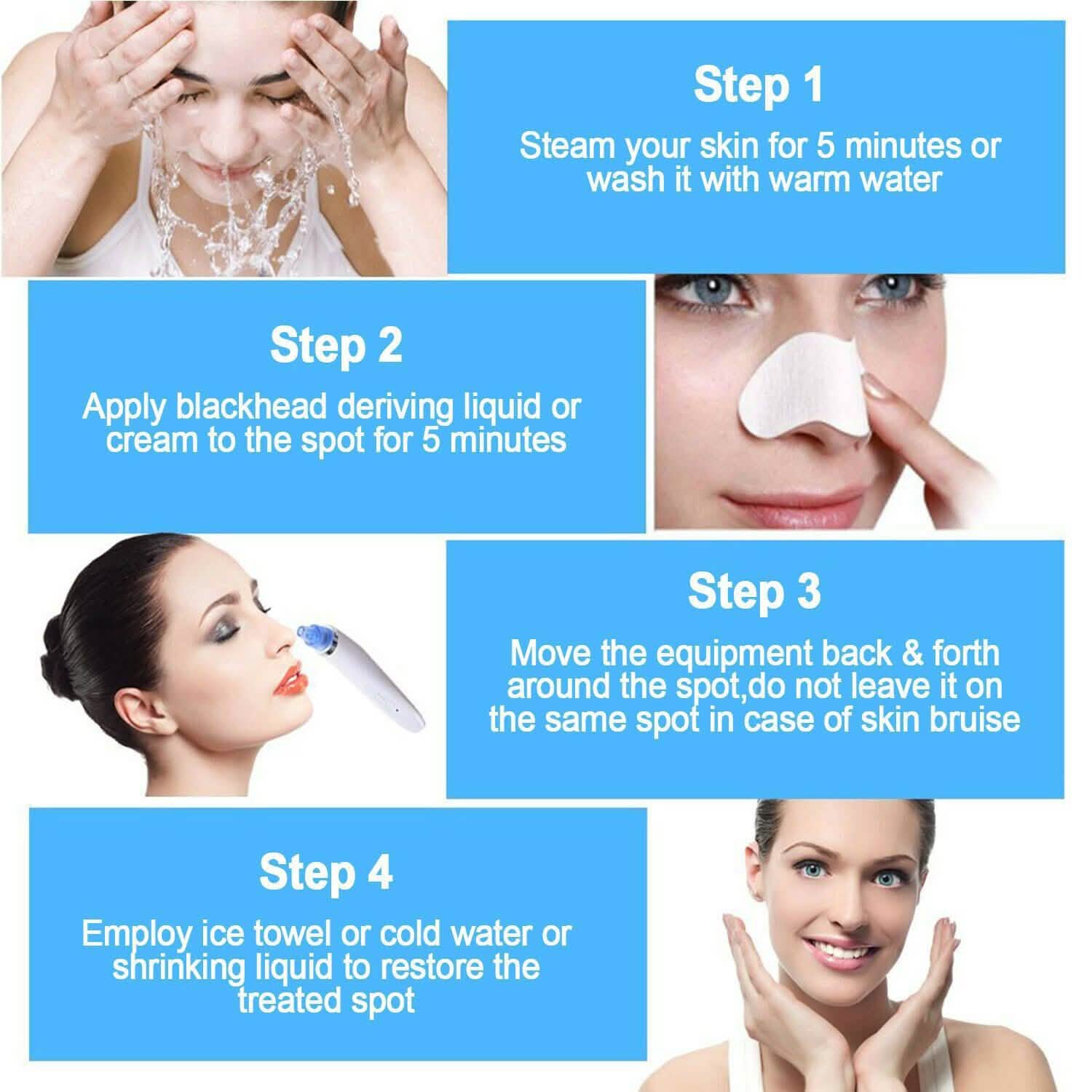 Unisex Electric Blackhead Remover Facial Skin Pore Cleaner DailySale