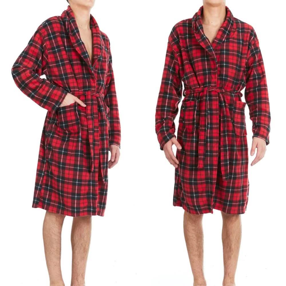 Unisex Fleece Robe with Pockets - Assorted Colors DailySale