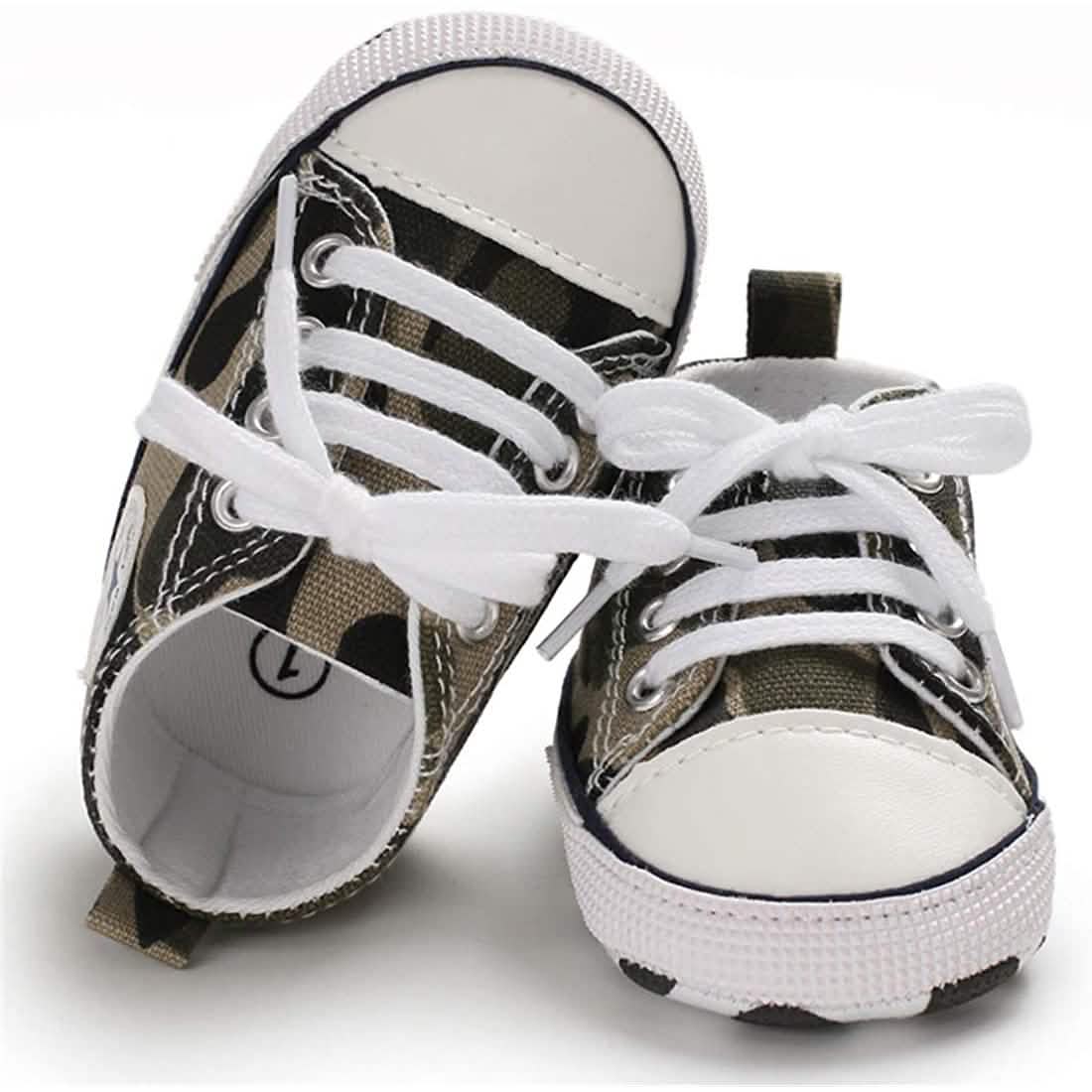 Unisex High Top Sneaker Soft Anti-Slip Sole Newborn Infant Denim Shoes DailySale
