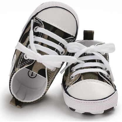Unisex High Top Sneaker Soft Anti-Slip Sole Newborn Infant Denim Shoes DailySale