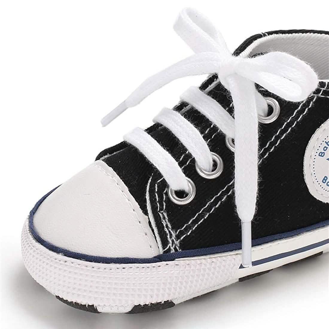Unisex High Top Sneaker Soft Anti-Slip Sole Newborn Infant Denim Shoes DailySale