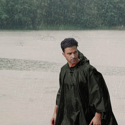Unisex Hooded Rain Poncho with Pocket DailySale