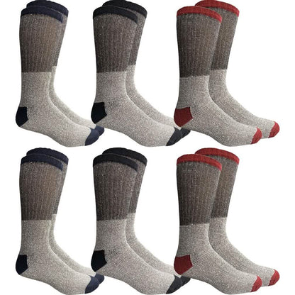 Unisex Insulated Thermal Cotton Cold Weather Crew Socks DailySale