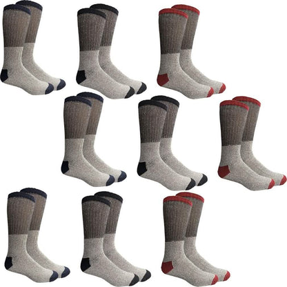 Unisex Insulated Thermal Cotton Cold Weather Crew Socks DailySale