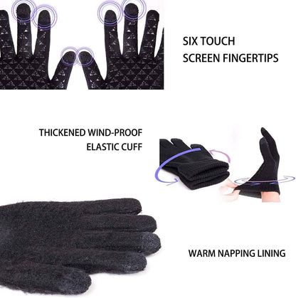 Unisex Knit 360¬∞ Whole Palm Touchscreen Antislip Gloves DailySale