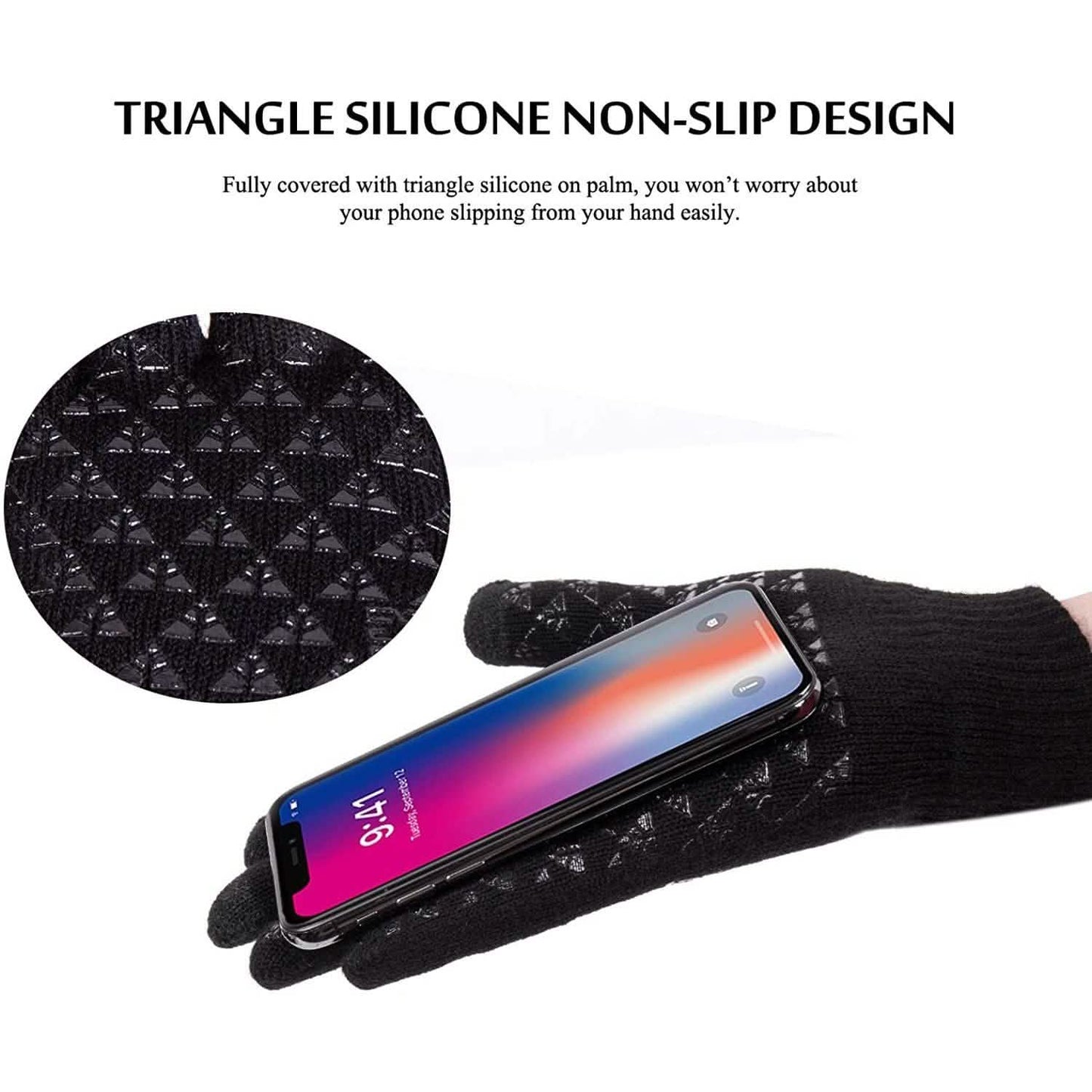 Unisex Knit 360¬∞ Whole Palm Touchscreen Antislip Gloves DailySale