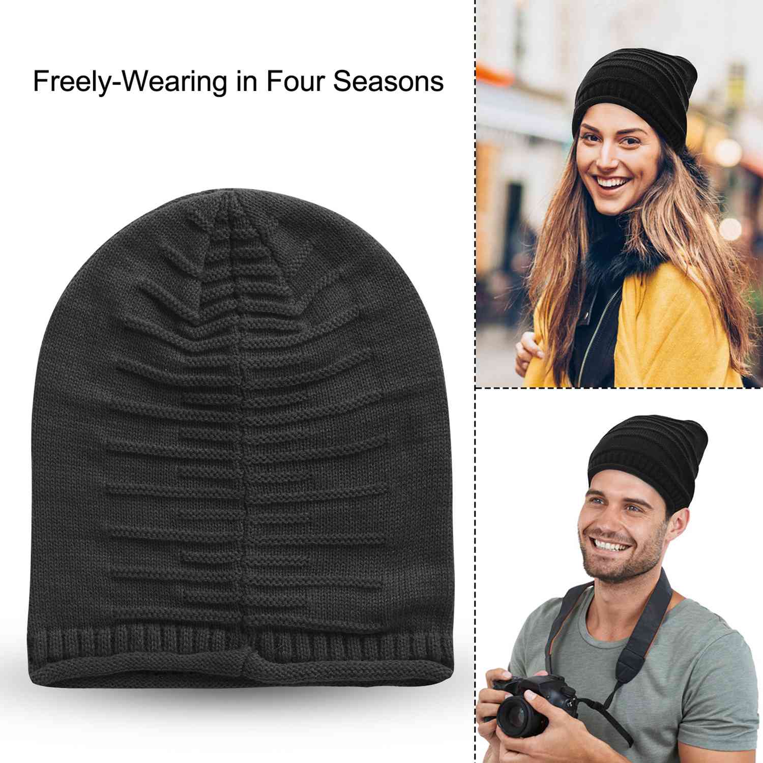 Unisex Knit Beanie Slouchy Baggy Hat DailySale