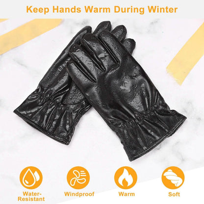 Unisex Leather Winter Warm Gloves DailySale