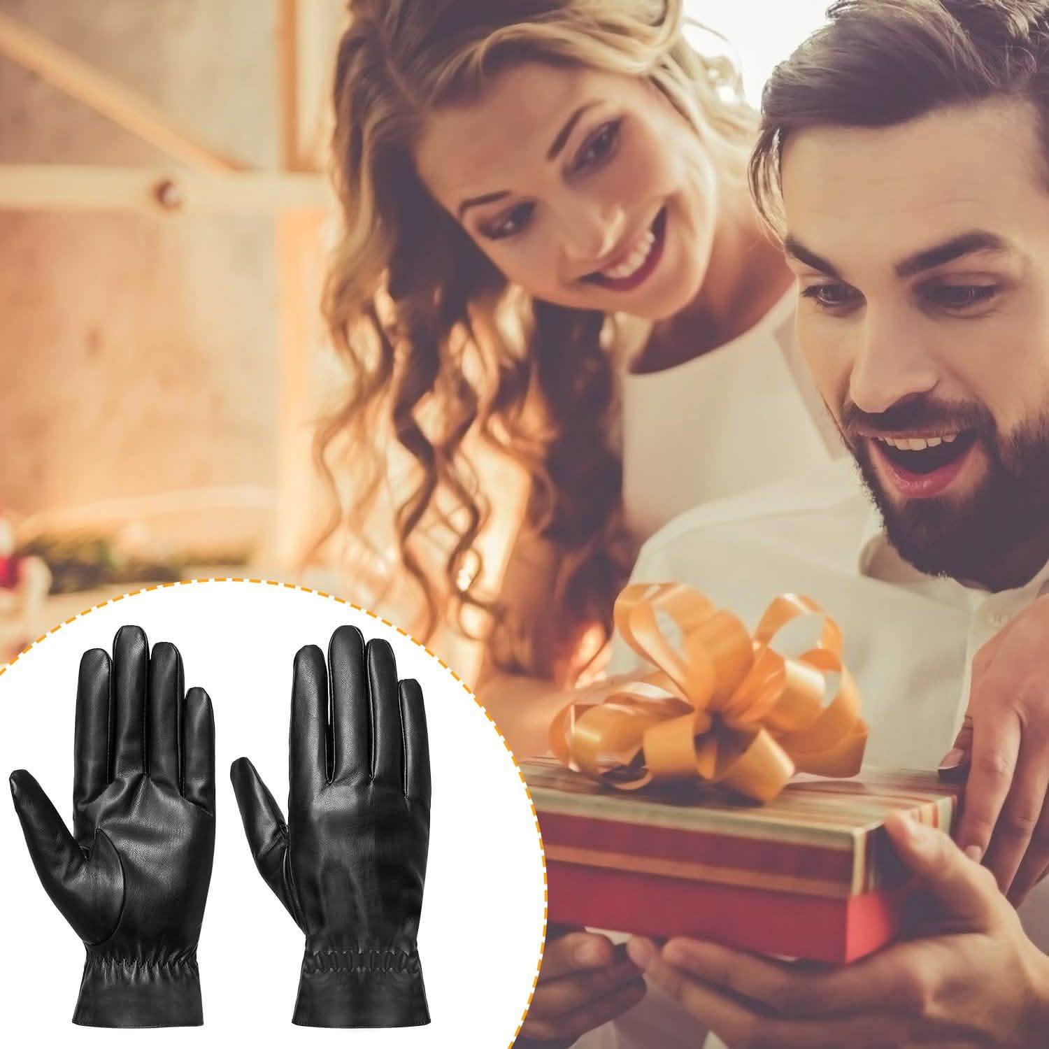 Unisex Leather Winter Warm Gloves DailySale