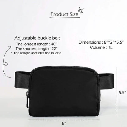 Unisex Mini Belt Bag with Adjustable Straps Small Belt Bag DailySale
