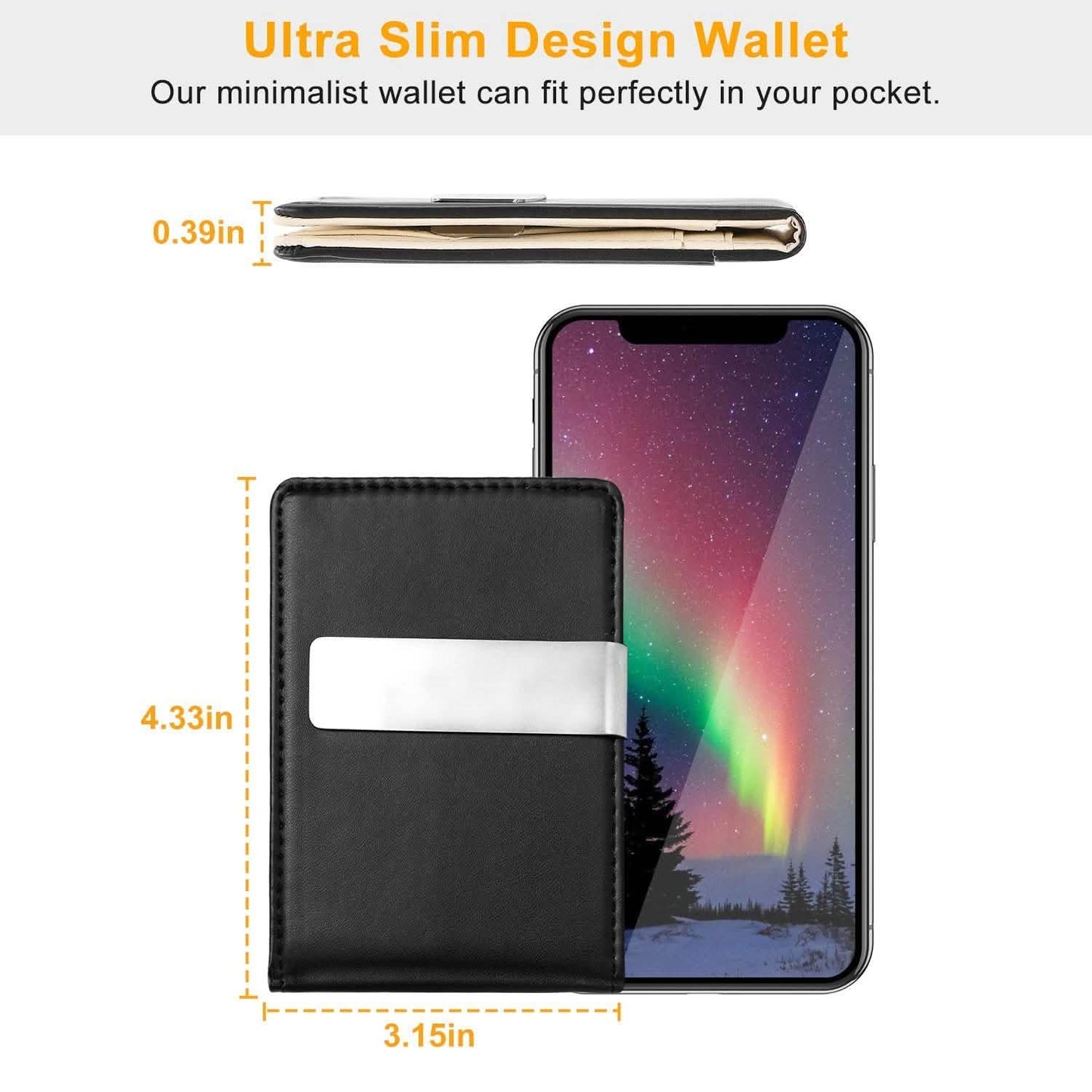 Unisex PU Leather Wallet RFID Blocking DailySale