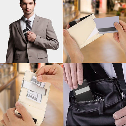 Unisex PU Leather Wallet RFID Blocking DailySale