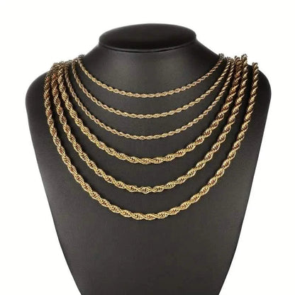 European Classic Twist Necklace Rope Chain DailySale