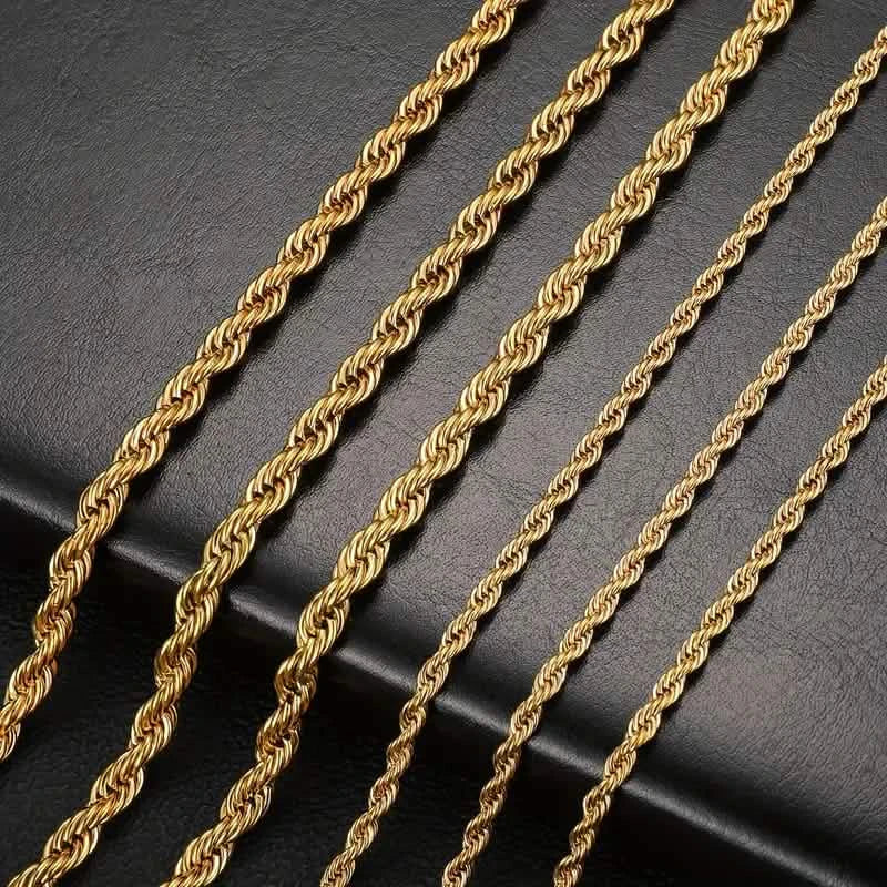 European Classic Twist Necklace Rope Chain DailySale