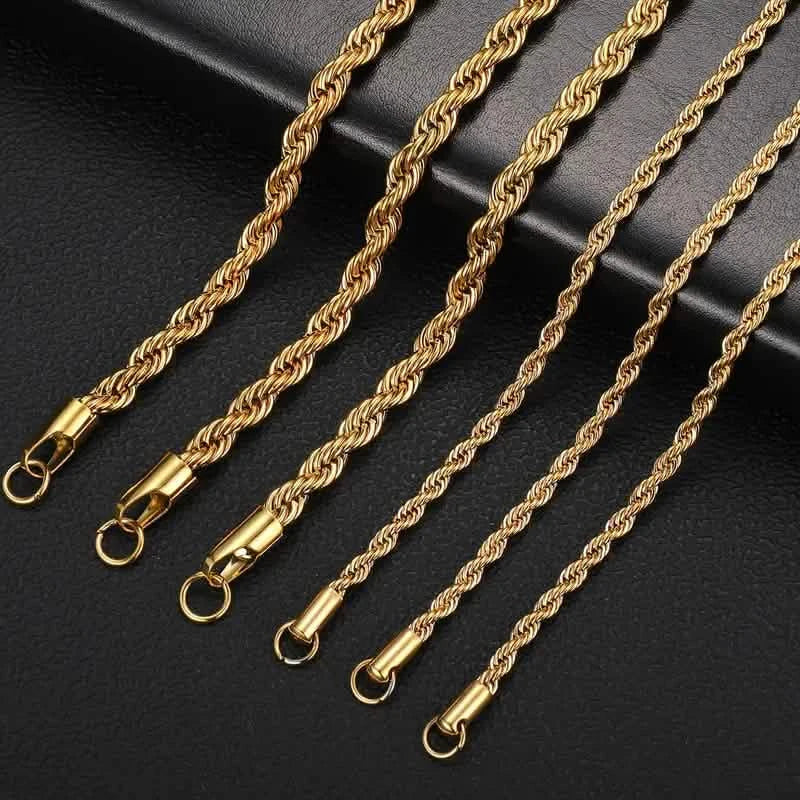 European Classic Twist Necklace Rope Chain DailySale