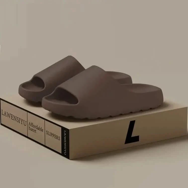 Unisex Soft Slippers, Comfortable Indoor/Outdoor Slide Sandals, Non-slip Textured Design Footwear DailySale