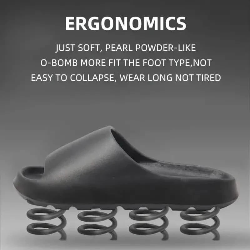 Unisex Soft Slippers, Comfortable Indoor/Outdoor Slide Sandals, Non-slip Textured Design Footwear DailySale