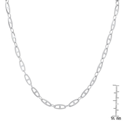 Unisex Stainless Steel Mariner Link Necklace DailySale