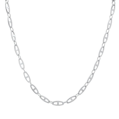 Unisex Stainless Steel Mariner Link Necklace DailySale