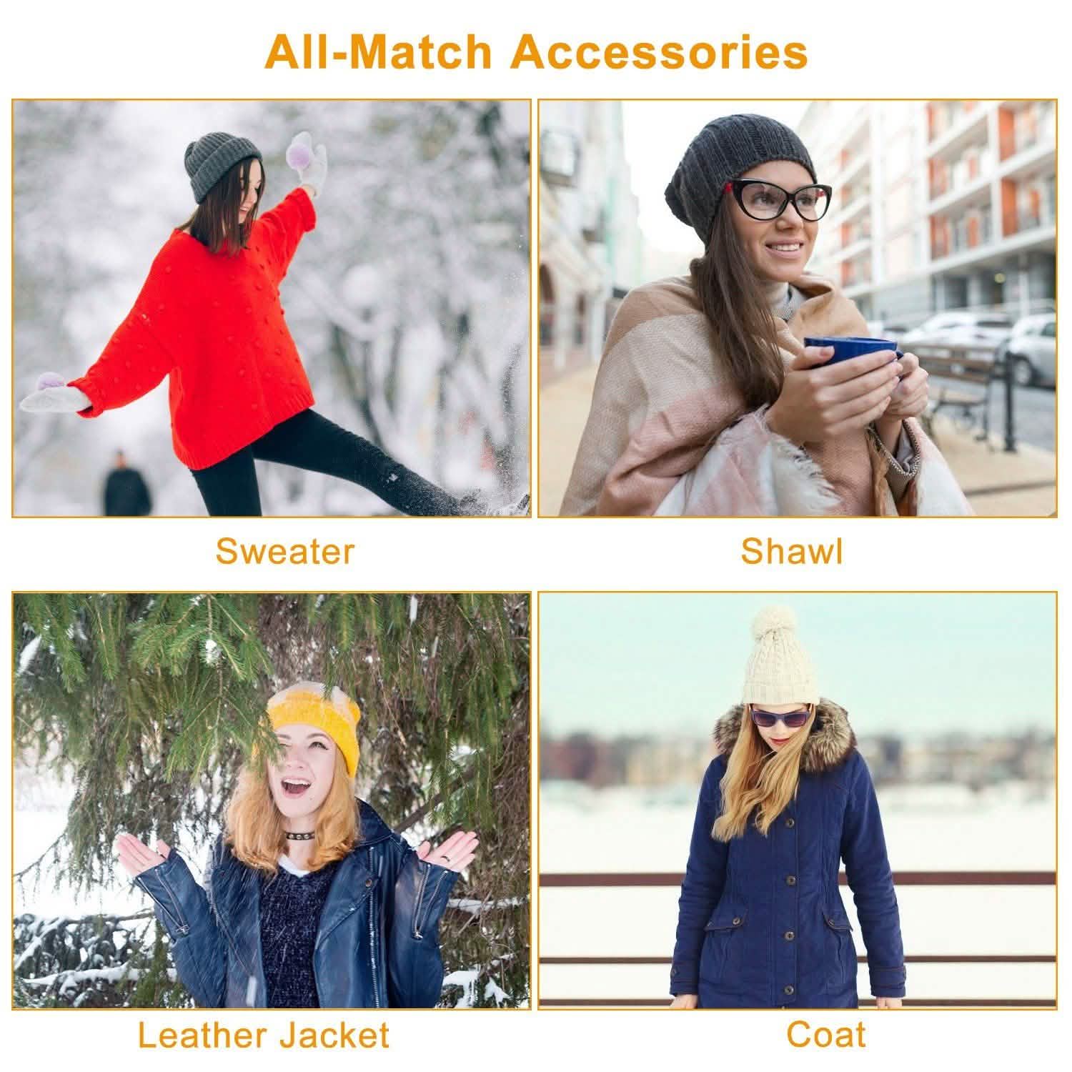 Unisex Winter Beanie Hat Scarf Set DailySale