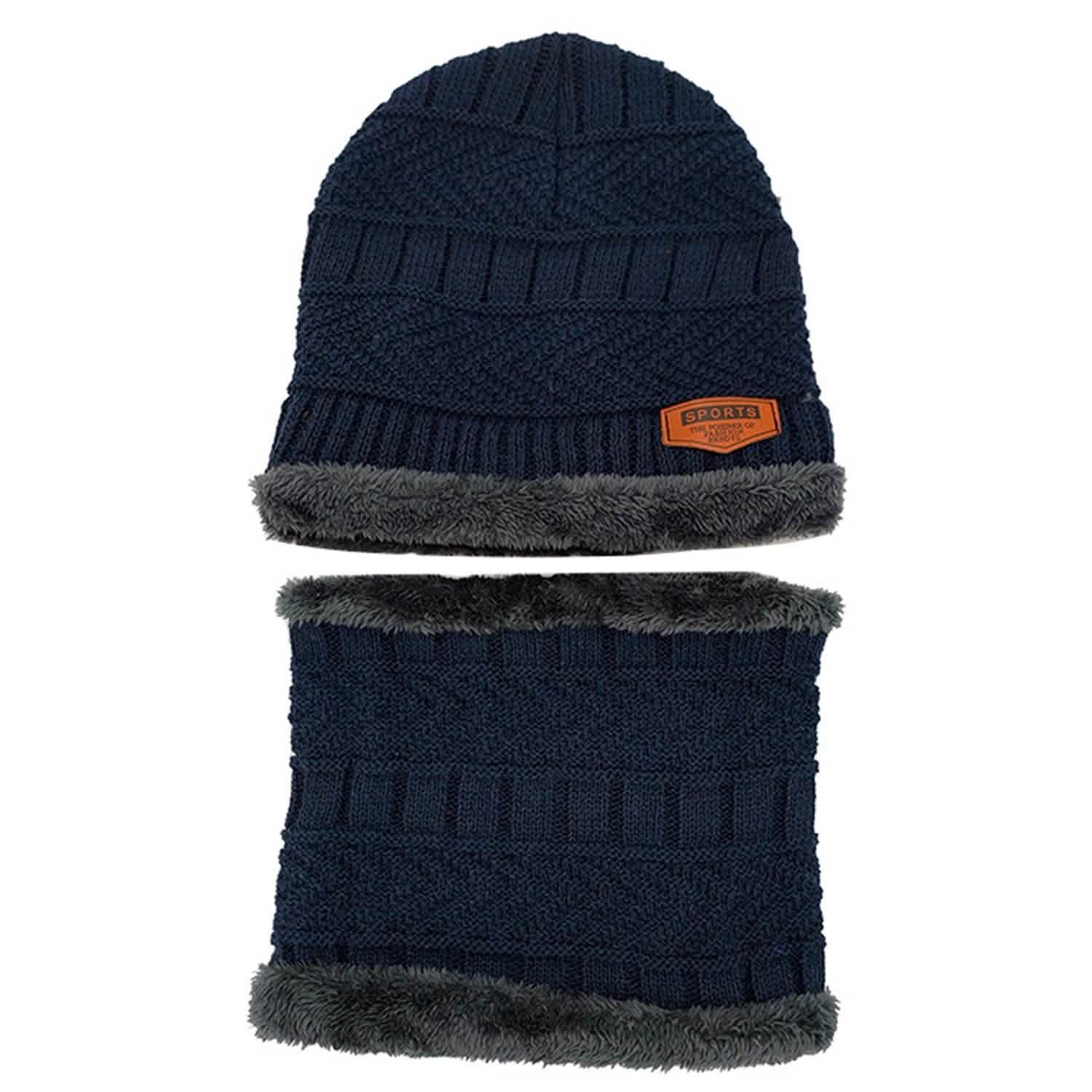 Unisex Winter Beanie Hat Scarf Set DailySale