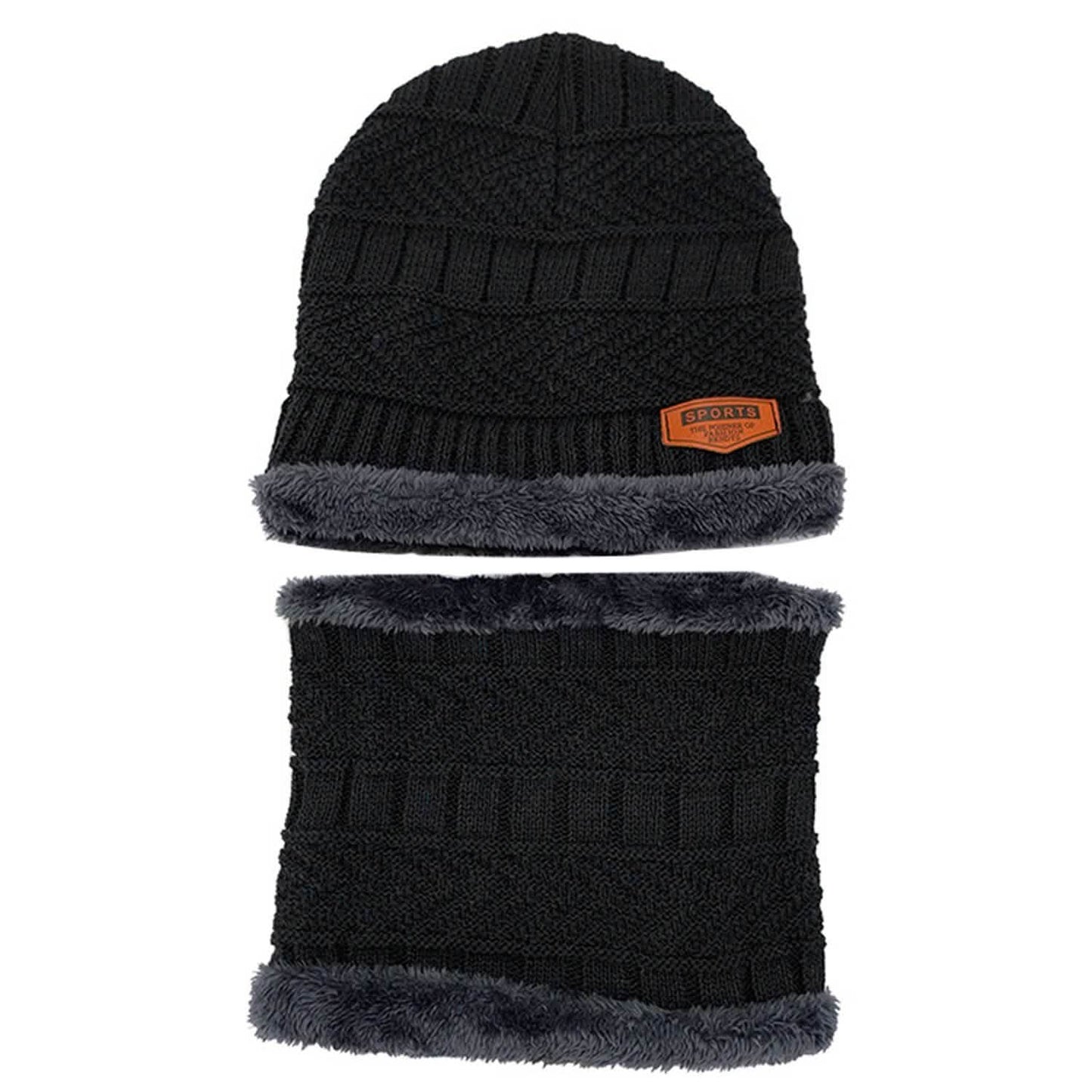Unisex Winter Beanie Hat Scarf Set DailySale