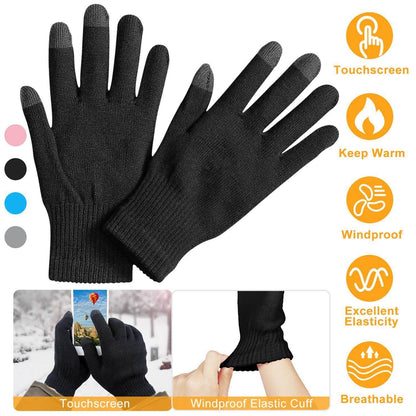 Unisex Winter Knit Gloves Touchscreen DailySale