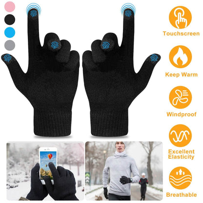 Unisex Winter Knit Gloves Touchscreen DailySale