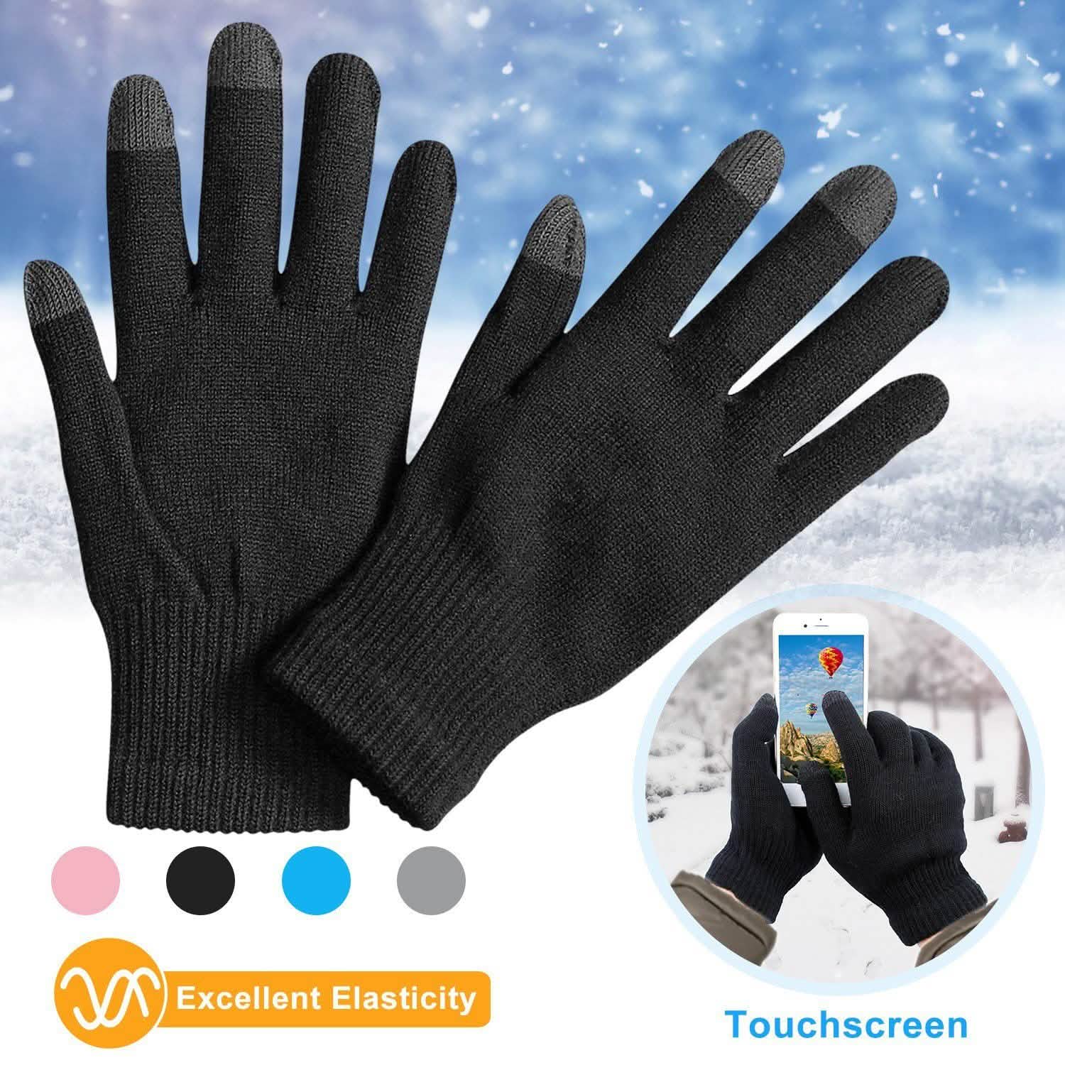 Unisex Winter Knit Gloves Touchscreen DailySale