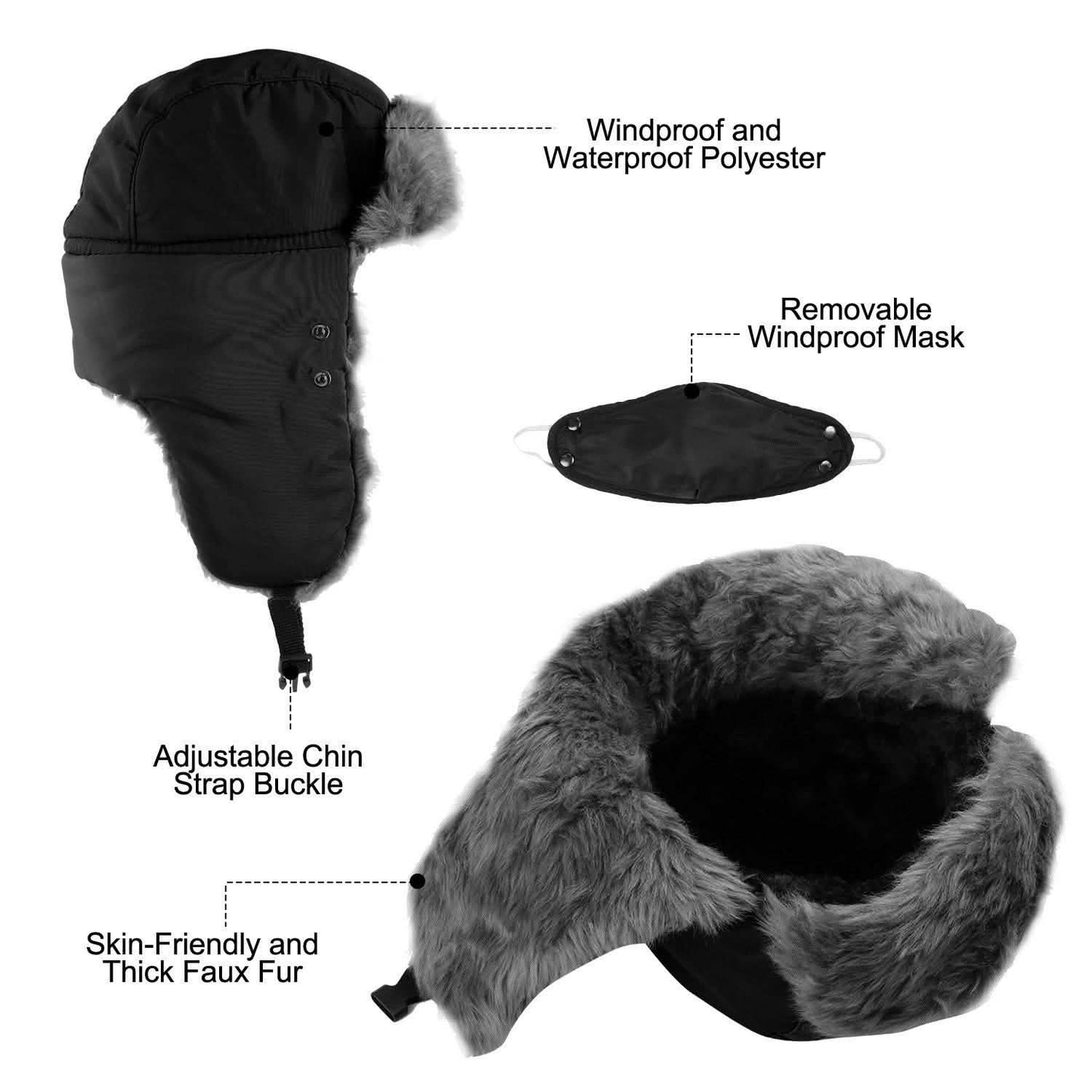 Unisex Winter Trooper Trapper Hat DailySale