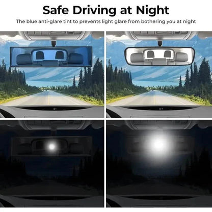 Universal 11.81 Inch Panoramic Convex Rearview Interior Clip-on Wide Angle Mirror DailySale