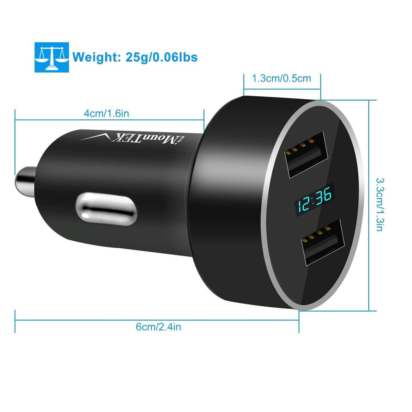 Universal 15W/3.1A Dual USB Car Charger DailySale