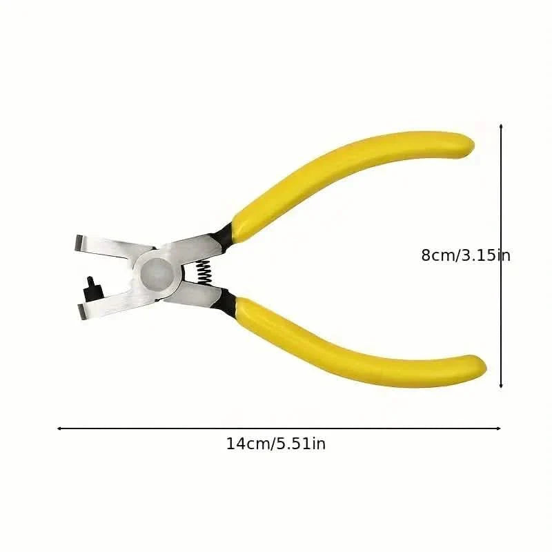 Universal 2.0mm Faux Leather Hole Punch Plier - Effortless Belt, Dog Collar, Shoe, and Craft Project Repair Tool DailySale