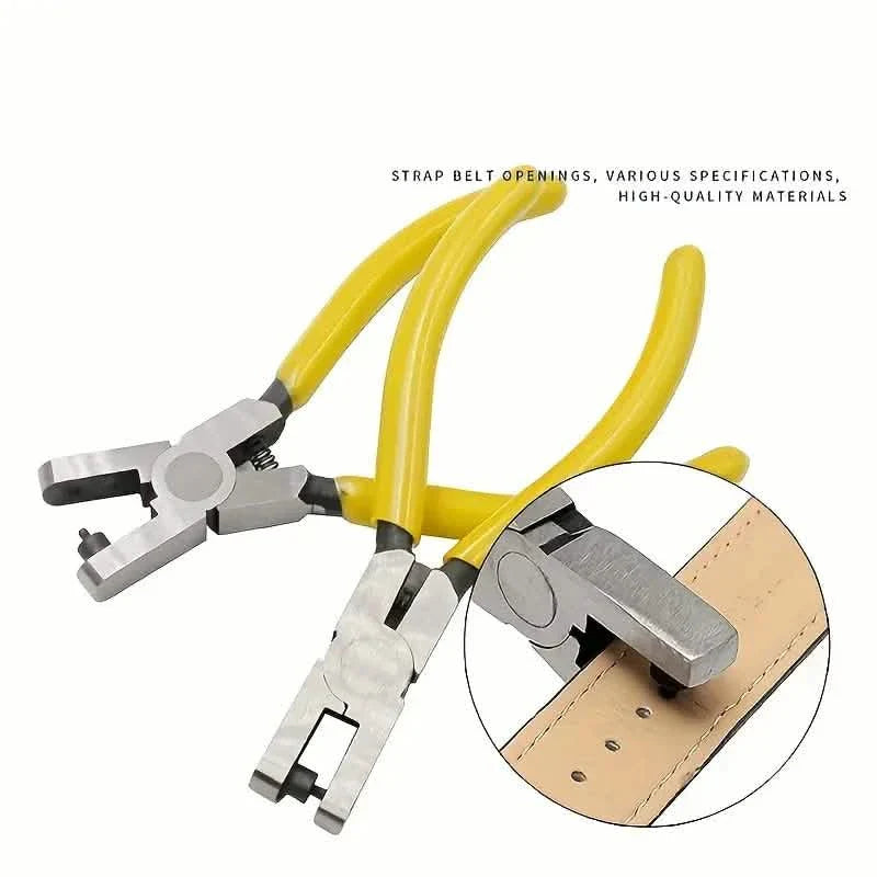 Universal 2.0mm Faux Leather Hole Punch Plier - Effortless Belt, Dog Collar, Shoe, and Craft Project Repair Tool DailySale