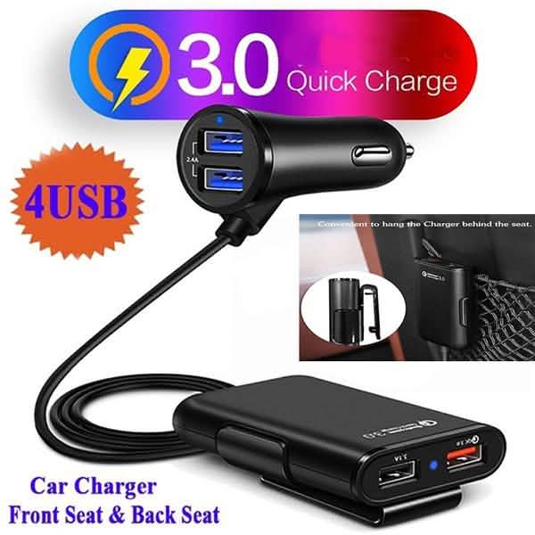 Universal 4 Ports USB Car Charger DailySale