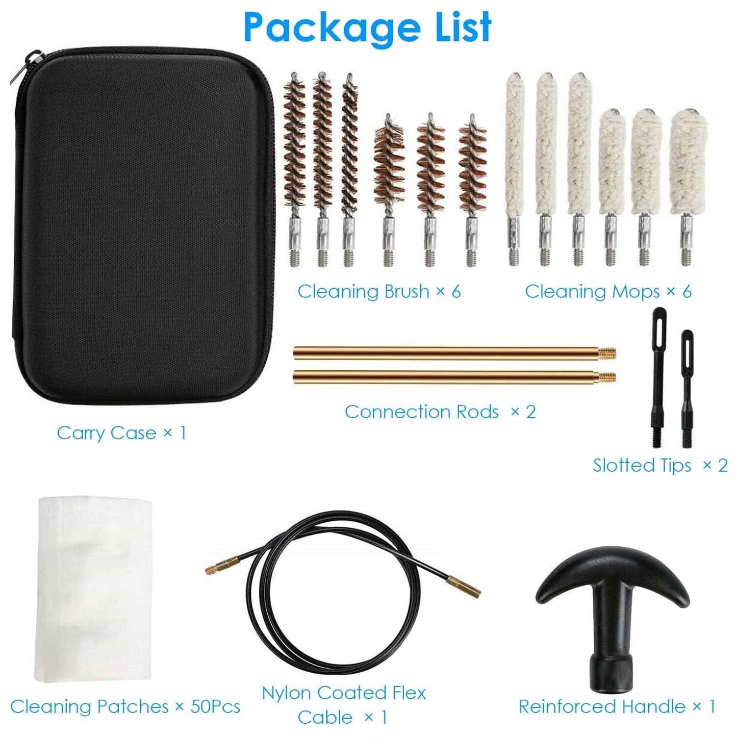 Universal Gun Cleaning Kit with 39.3" Flex Cable Brass Rod DailySale