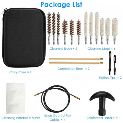 Universal Gun Cleaning Kit with 39.3" Flex Cable Brass Rod DailySale