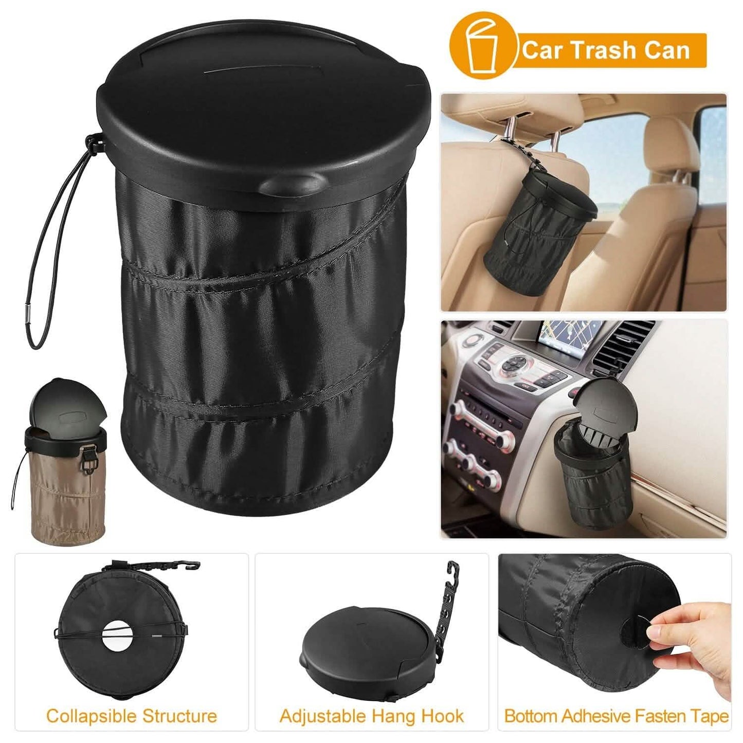 Universal Portable Car Trash Can DailySale