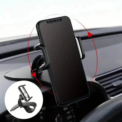 Universal Swivel Dashboard Cell Phone Holder - 360 Degree Adjustable Car Holder Clip DailySale