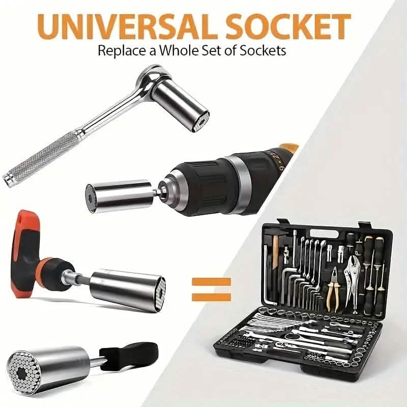 Universal Torque Wrench 7-19mm Hexagonal Multi-functional Universal Socket DailySale