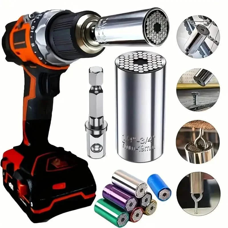 Universal Torque Wrench 7-19mm Hexagonal Multi-functional Universal Socket DailySale