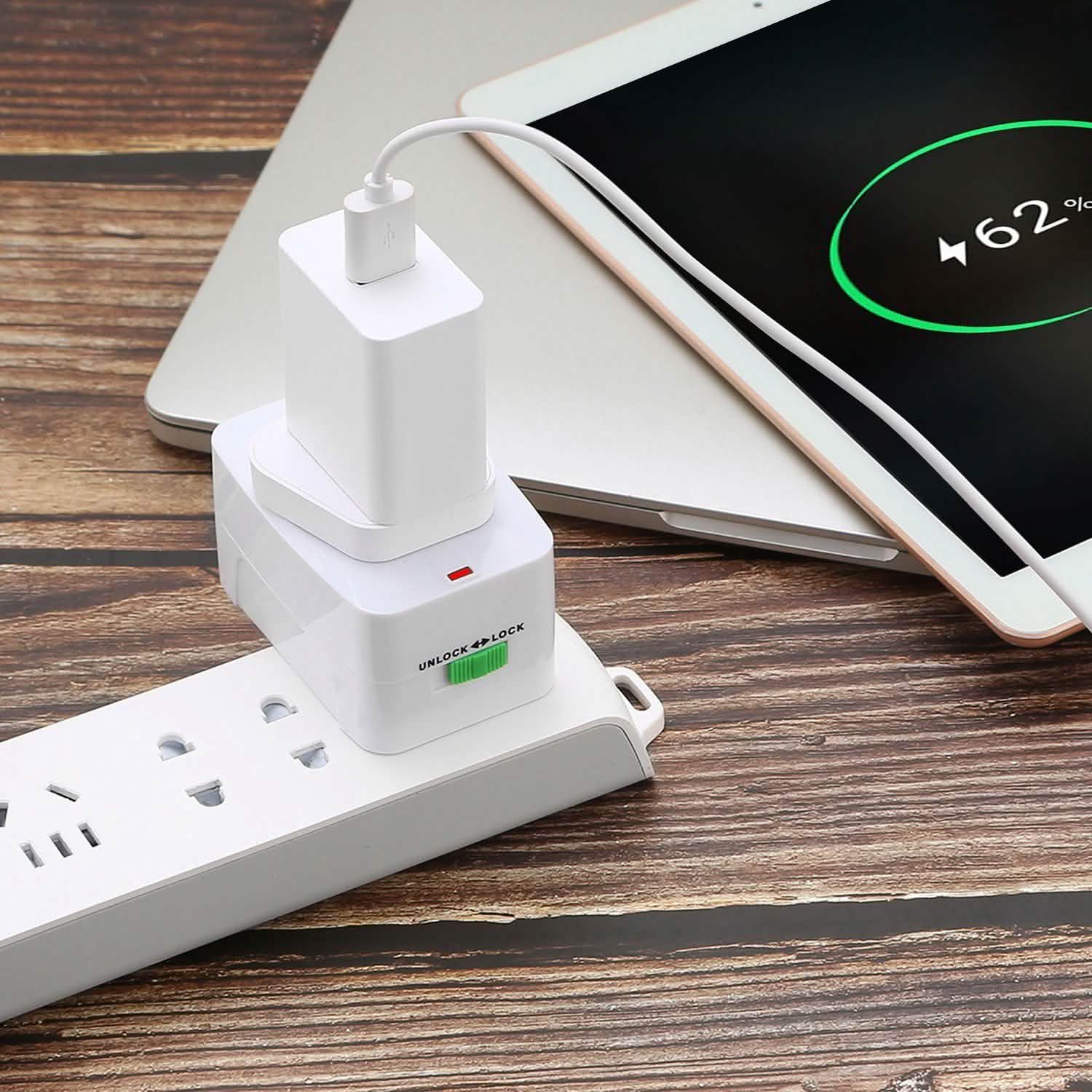 Universal Travel Adapter with 4 Interchangeable Plugs DailySale