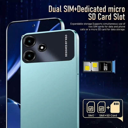 Unlocked Smartphone 4GB 64GB Large 6.6 inch HD Display Dual SIM 4G LTE DailySale