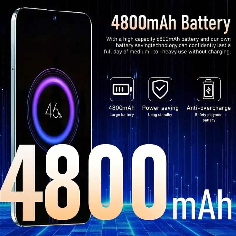Unlocked Smartphone 4GB 64GB Large 6.6 inch HD Display Dual SIM 4G LTE DailySale