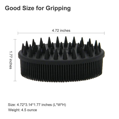 Upgrade Silicone Body Scrubber and Hair Shampoo Brush DailySale
